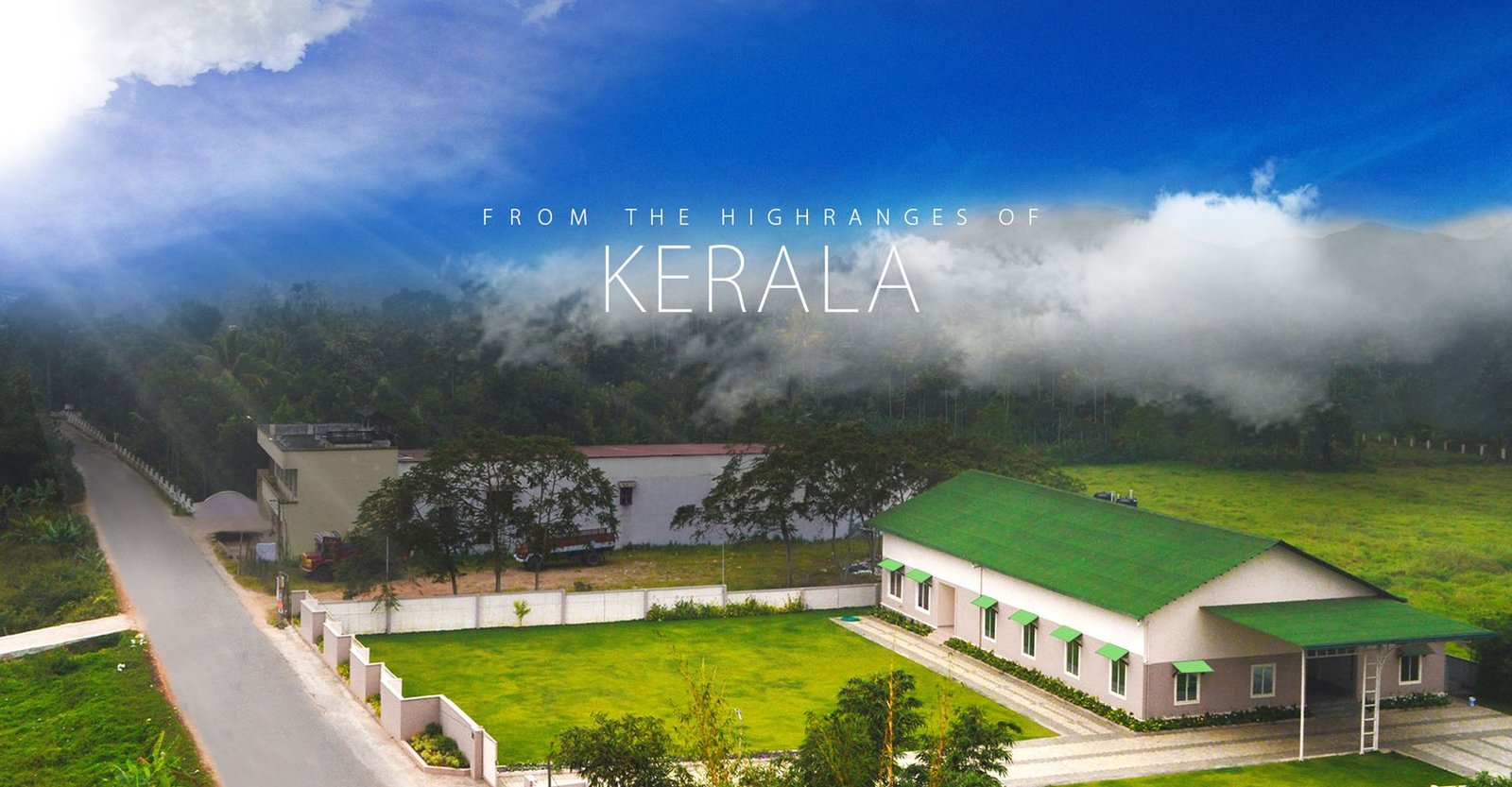 Aerial view of the Idukki highlands, Kattapana